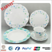 Wholesale 47pcs Procelain Round Dinnerware/Italian Ceramic Dinnerware/Latest Dinner Set with Popular Design